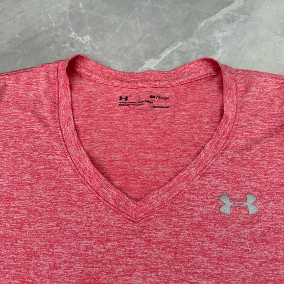 Women’s Under Armour Tech Twist Athletic Workout Shorts Sleeve Shirt Small - Picture 5 of 16